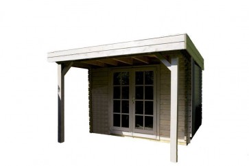 Blokhut Lugarde Aberdeen 300x450 cm 44mm voorbeeld