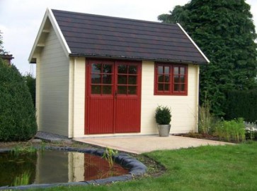 blokhut zadeldak Leunen 