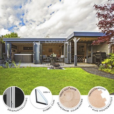 Tuinhuis + luifel(s) Lugarde Prima PR42