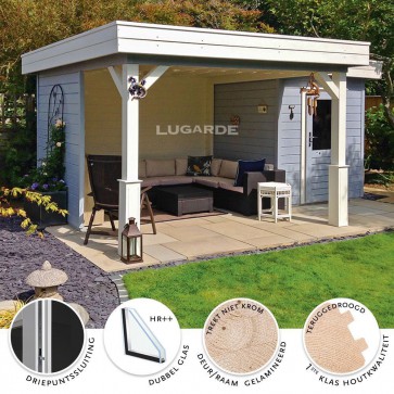 Tuinhuis + luifel Lugarde Prima PR9
