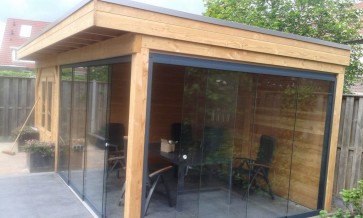 Tuinhuis met zij overkapping Zandvoort 